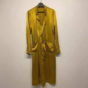 House of Harlow 1960 x Revolve Gold Maxi Waist Tie Duster Jacket